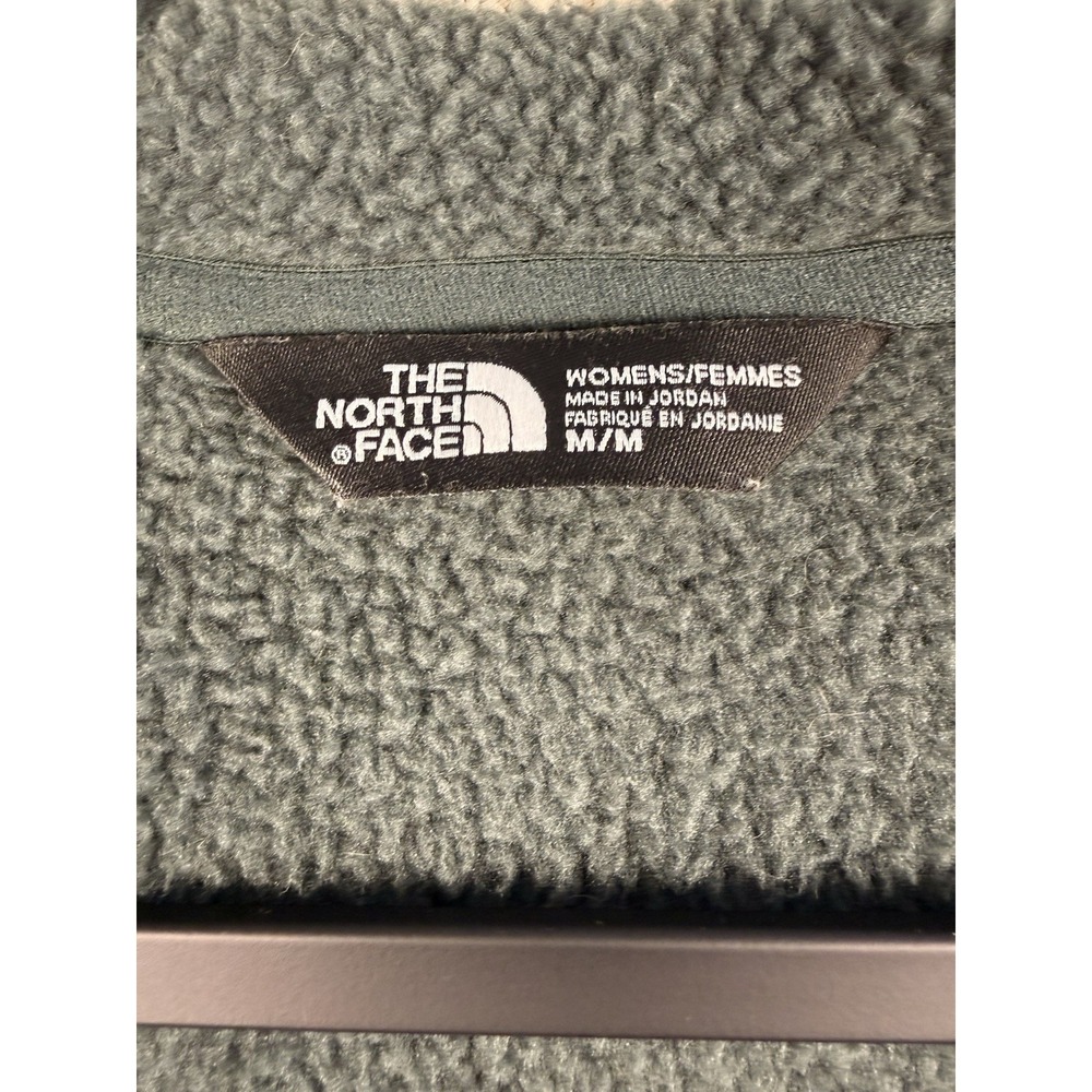 The North Face Womens Sherpa Fleece Hoodie Pullover Gray 1/4 Zip M - Picture 5 of 10